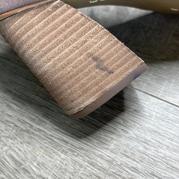 VINCE CAMUTO Mauve Suede Open Toe Strappy Heels Women’s - Picture 8 of 13